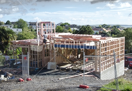 Wooden Framework on building site