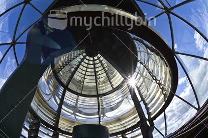 Close up of Lens system in Lighthouse.