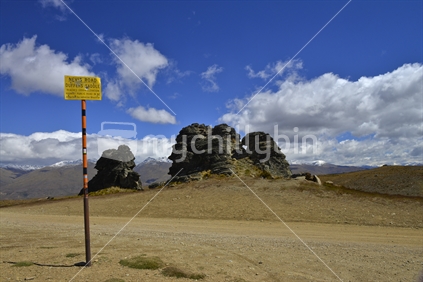 Highest Public Road in NZ - Top of Nevis Road, Central Otago