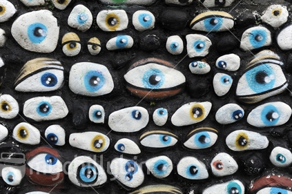Wall of Eyeballs, in New Plymouth