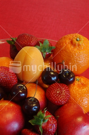 A bowl of summer fruit