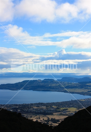 Lake Taupo from Mt. Tauhara, New Zealand