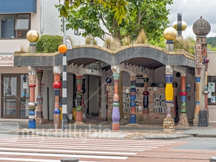 Kawakawa public toilets designed and built by Hundertwasser