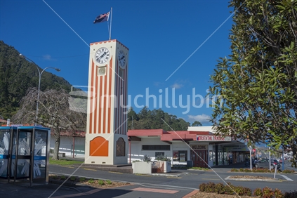 The Clock Tower in the town of Te Aroha
