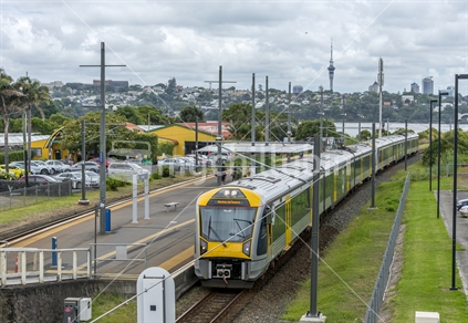 Orakei and the railway station on the Eastern Line
