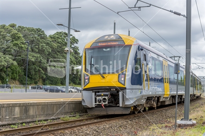 Auckland, New Zealand December 12 2015 Auckland's Orakei railway station on the Eastern Line