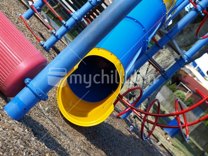 A slide in a playground, New Zealand