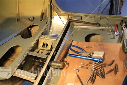 Aircraft maintenance and tools.
