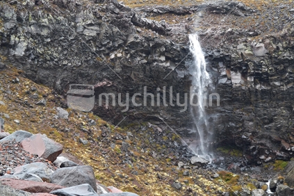Rock Face and Mangawhero Falls, Turoa 1