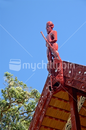 Waitangi Meeting House apex carving