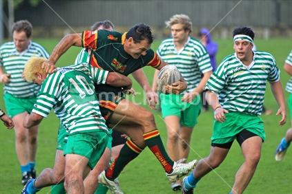 Rugby - the national sport: the driving run with the ball