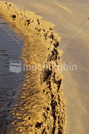 Seashore sand in New Zealand