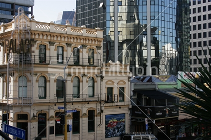 Downtown Auckland CBD old and new