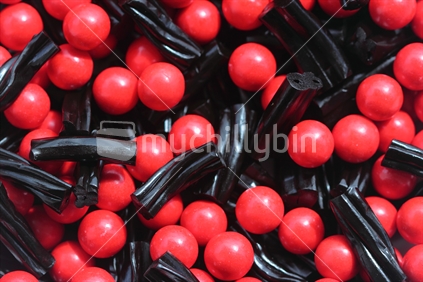 Red and Black lollies