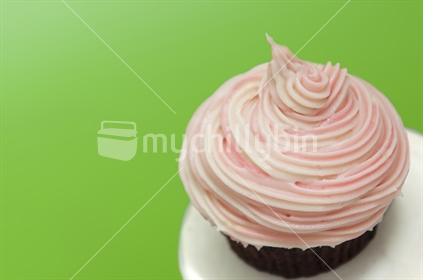 Pink swirl cupcake
