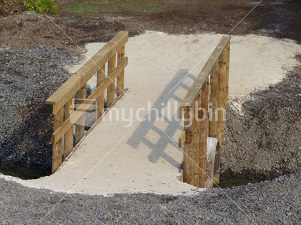 A new footbridge at Haumoana, Hawke's Bay.