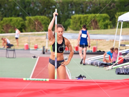 Olivia McTaggart at the 2017 Potts Classic, Hawke's Bay Sports Park