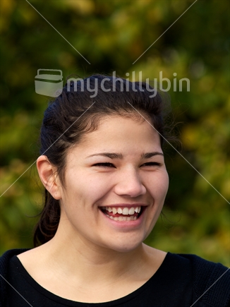 Portrait; Young New Zealand woman