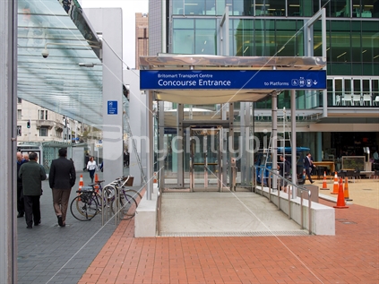 The Concourse Entrance to the Britomart Transport Centre 