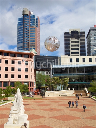 A view of Civic Square in Wellington