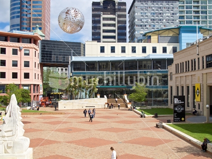 A view of Civic Square in Wellington