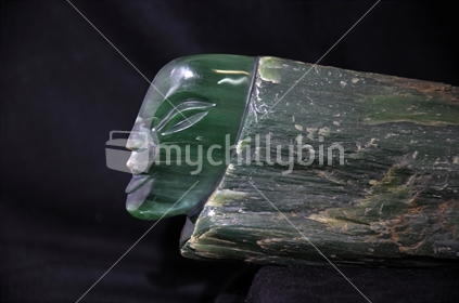 Greenstone (Jade) carving, West Coast, South Island, New Zealand