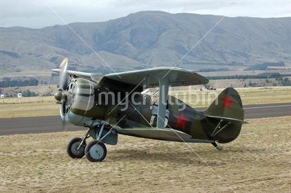 Russian training biplane at Warbirds over Wanaka airshow, Central Otago, 2008