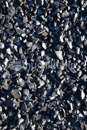 background of pea grade coal from a West Coast brown coal mine, commonly used in steam boilers