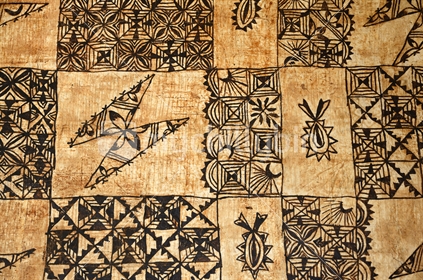 background of traditional Pacific Island tapa cloth, a barkcloth made primarily in Tonga, Samoa and Fiji