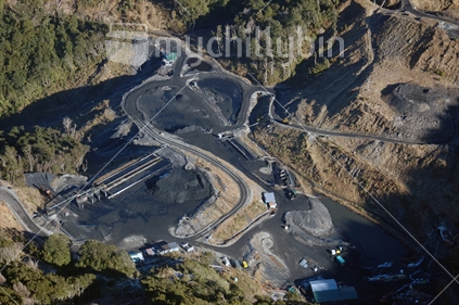 Early development at Pike River coal mine, West Coast (Image taken around 2007)