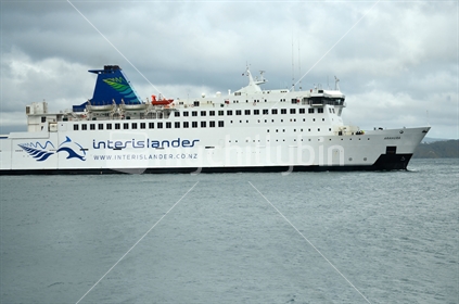 The Interislander Arahura ferry, an iconic sight in Wellington Harbour