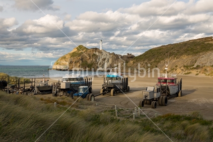 General Scence of Fishing Boats and Tractors, Castle Point.  
Please note: cropping which gives significantly increased prominence to any privately owned property is not permitted.
