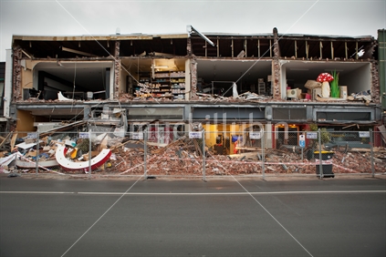 Merivale Mall, Christchurch; Damage from the February 2011 Earthquake.