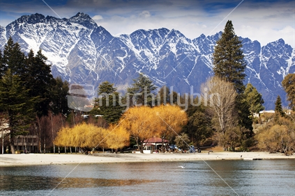 Late autumn shot across Lake Wakatipu with the Remarkables in the background.