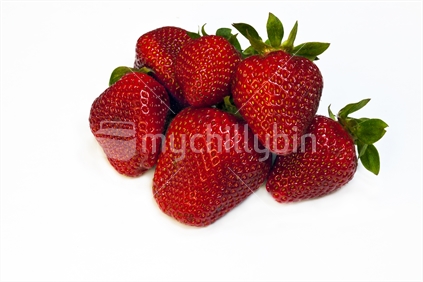 New Zealand ripe strawberries; ready for eating.