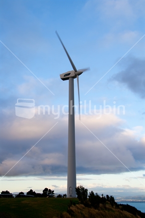 The one wind turbine at Brooklyn, Wellington.