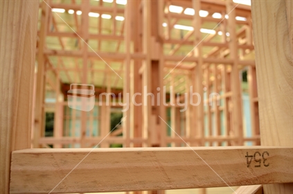Timber Framing - limited depth of field
