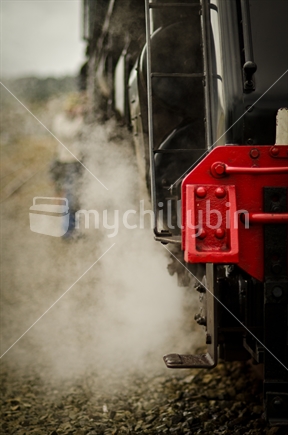 Steam train at Helensville Auckland, New Zealand.