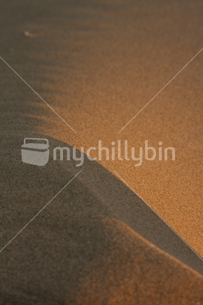 Beach sand texture with shallow depth of field