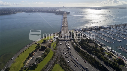 Auckland Harbour Bridge from Above
