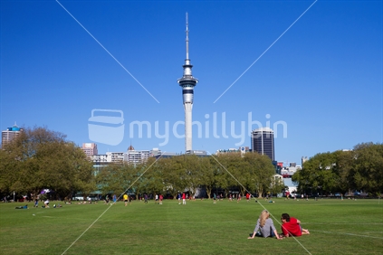 Sky Tower as seen from Victoria Park