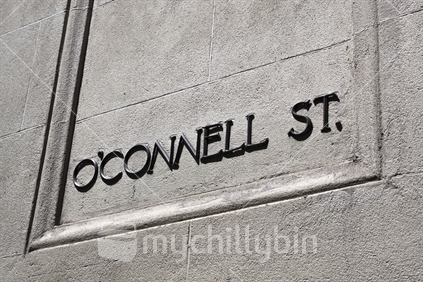 O'Connel Street Sign, Auckland