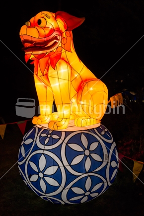 Dog Lantern at the Chinese Lantern Festival