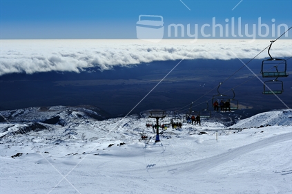 Chairlift on Skifield