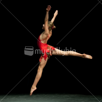 Young Dancer in Red