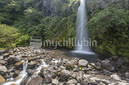 Dawson Falls is a popular tourist attraction on the flanks of Mt Taranaki, Egmont National Park