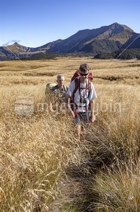 Kiwi duo return from climbing the Needle, tramping across Thousand Acres Plateau in Kahurangi National Park