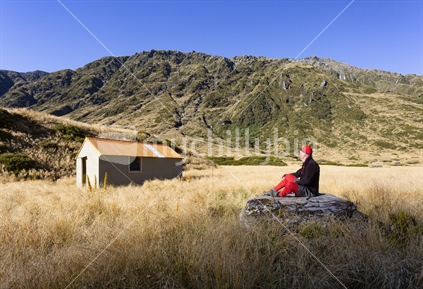 Top Waitaha Hut provides basic shelter for trampers in the mountain wilds of the South Island's West Coast