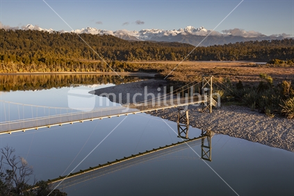 Three Mile Lagoon and Southern Alps, Westland