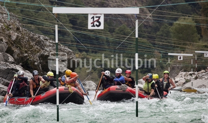 Rafting teams compete at Bullerfest on the mighty Buller River